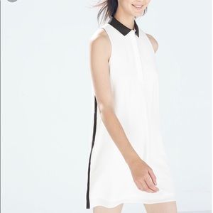 Zara Contrast Collar Sleeveless Tennis Dress